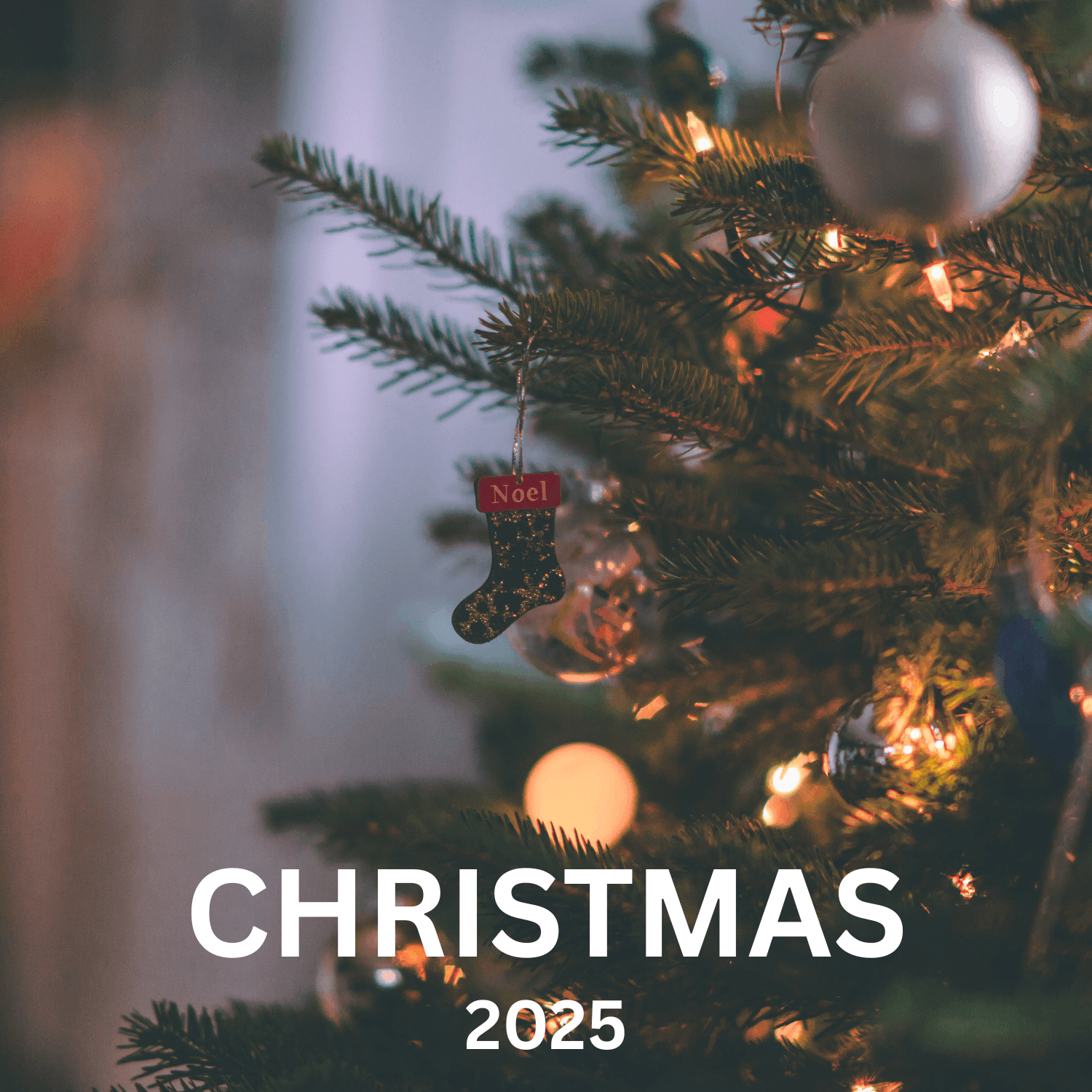 My 2025 Christmas single is now available for PRE-ORDER!: a christmas tree with the words christmas 2025